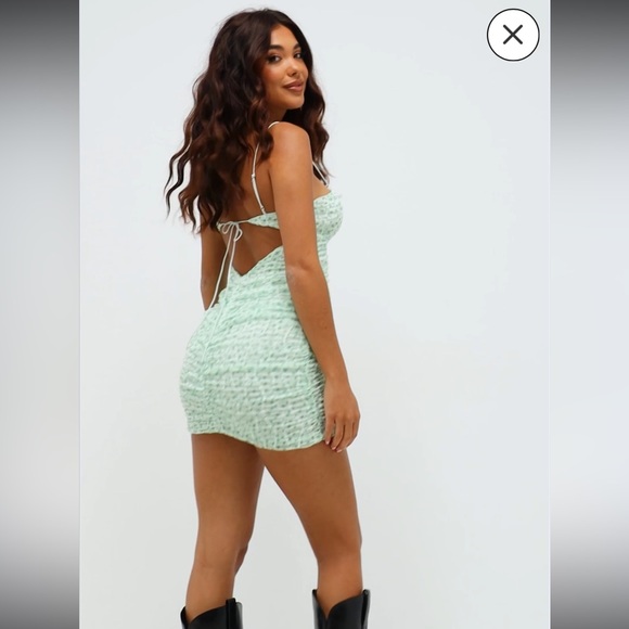 For‎ Love And Lemons Mint Green Drea Mini Dress - Picture 1 of 12